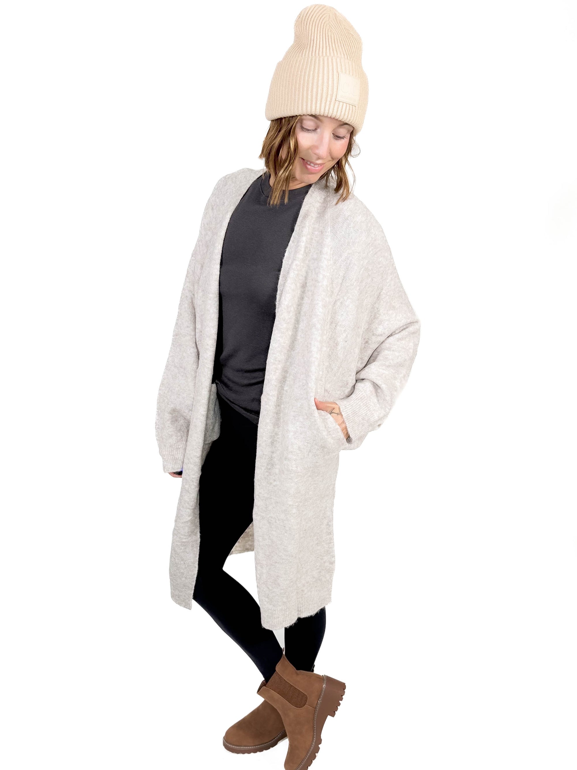 Margot Cozy Cardigan- BEIGE -FINAL SALE