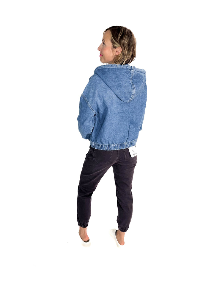 ONLY Kenzie Denim Hoodie Jacket- MEDIUM WASH