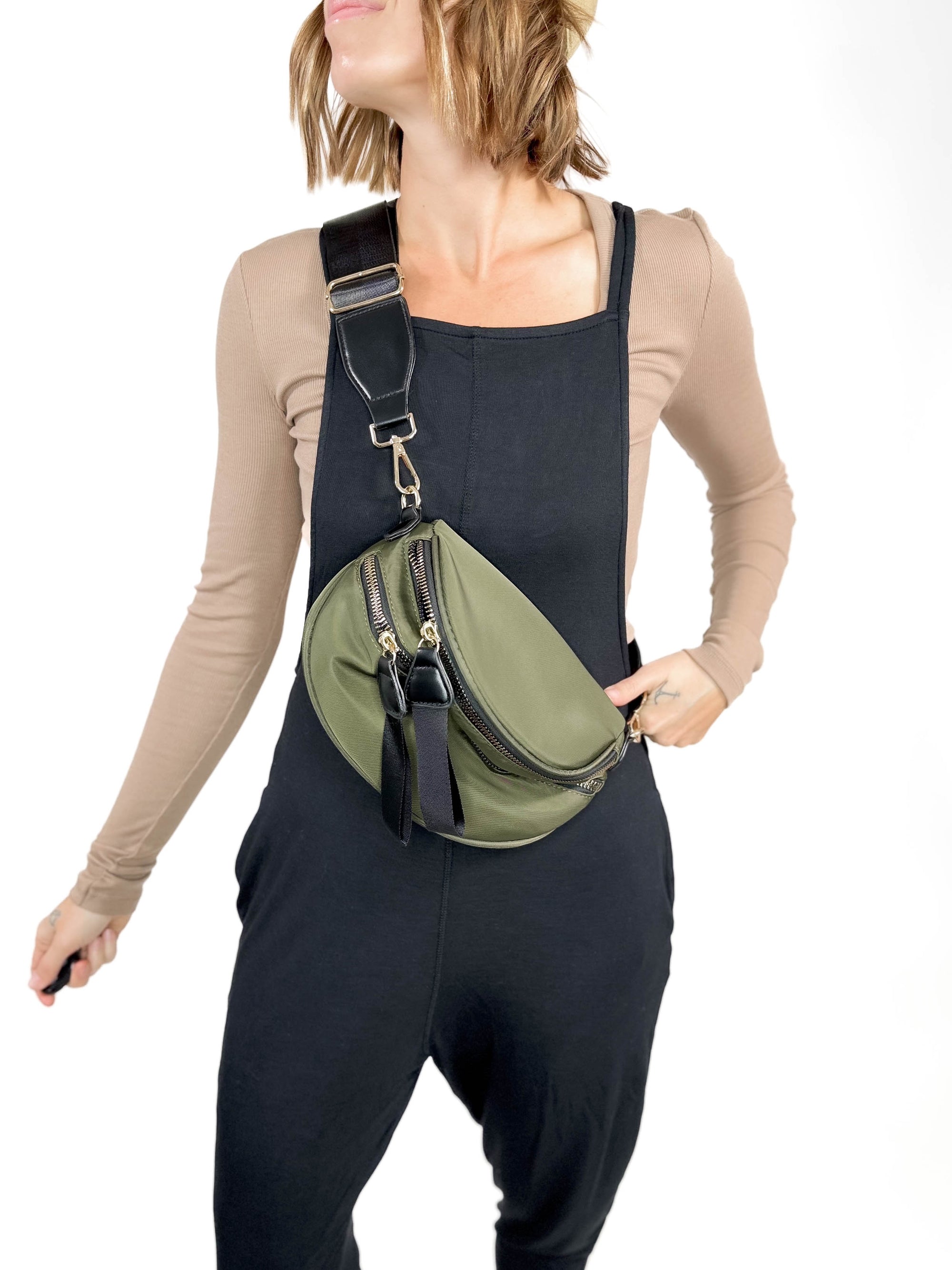 Gia Belt Bag- OLIVE -FINAL SALE