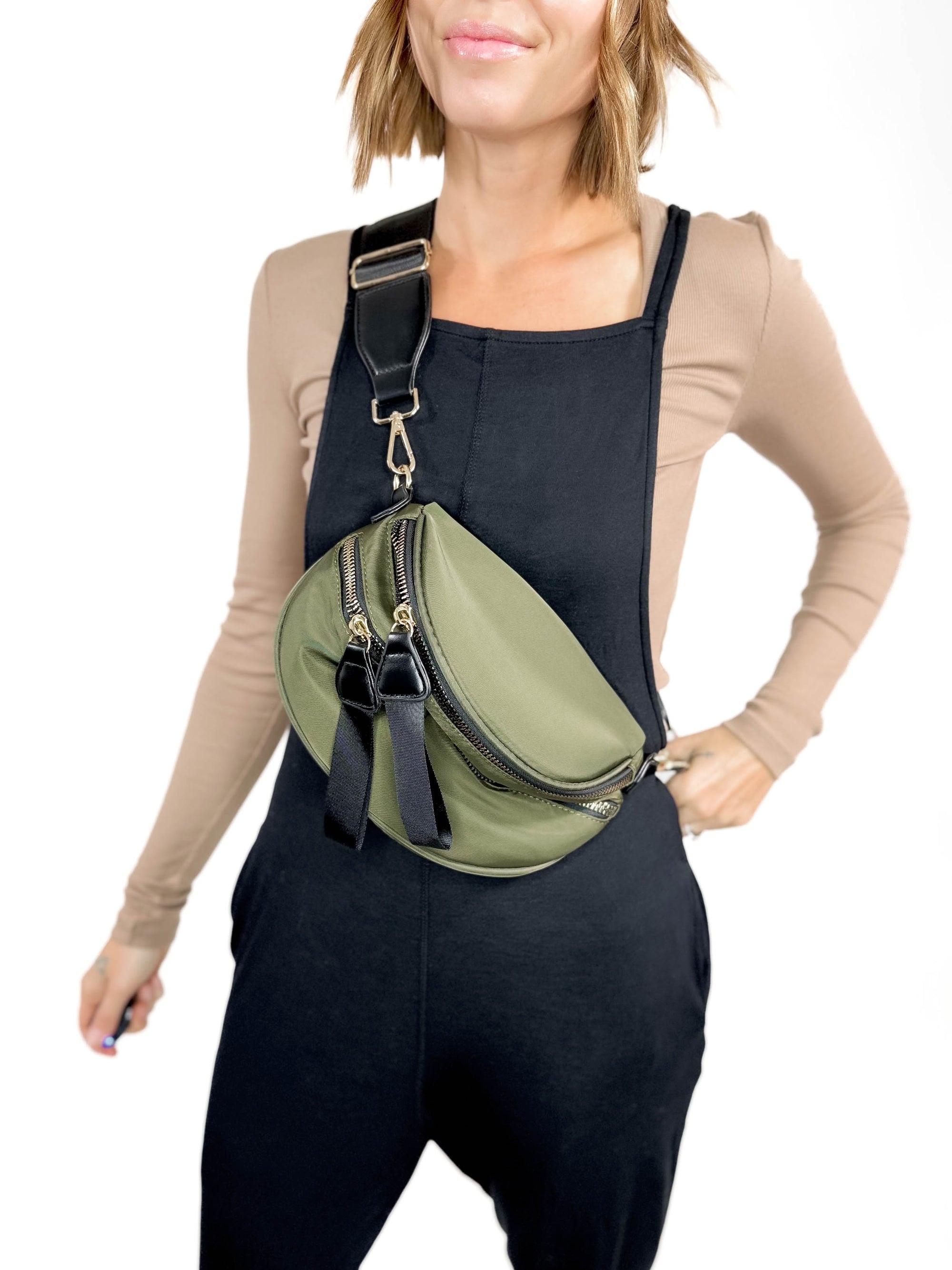 Gia Belt Bag- OLIVE -FINAL SALE