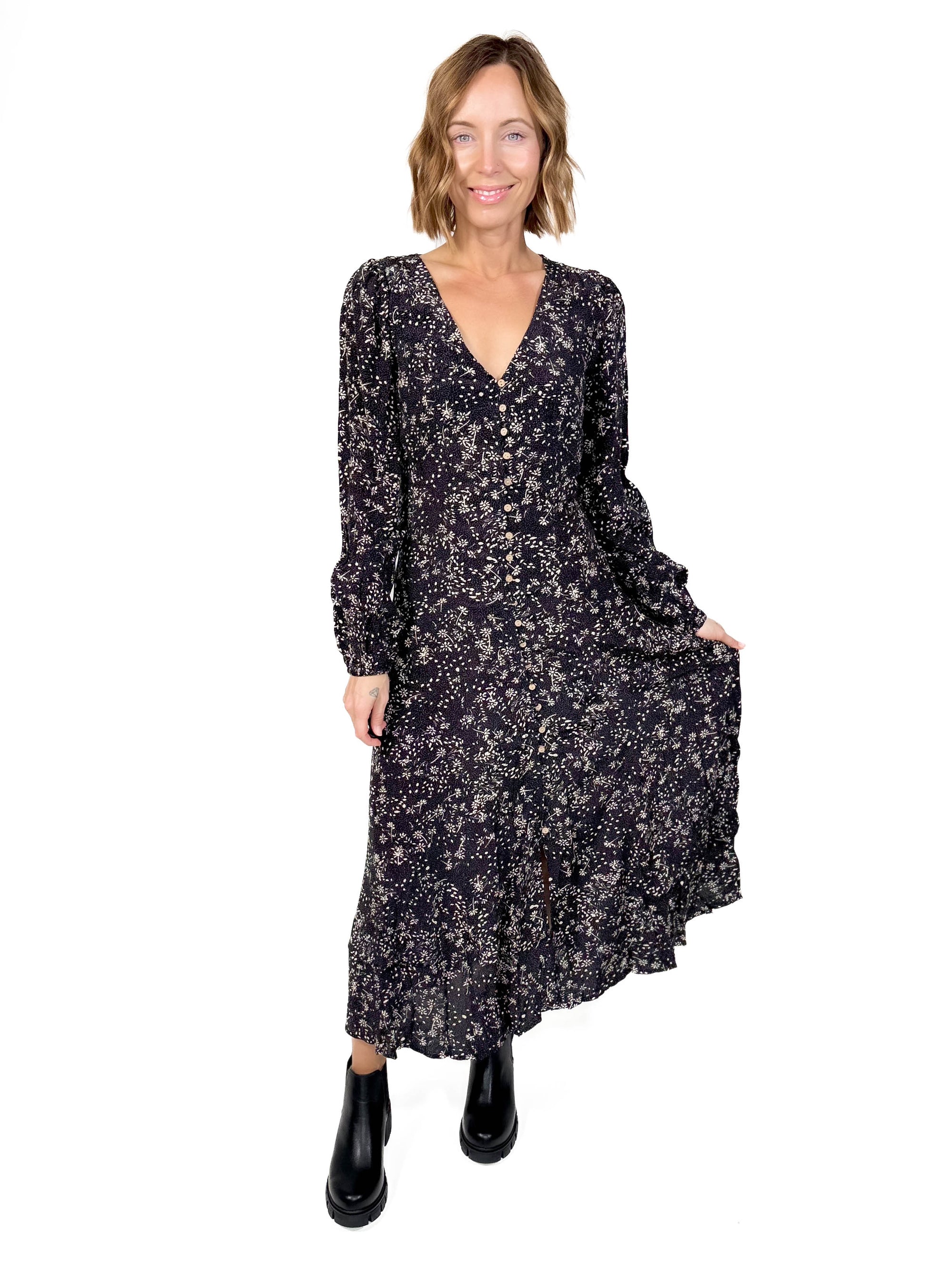 Merridale Floral Button Dress -FINAL SALE