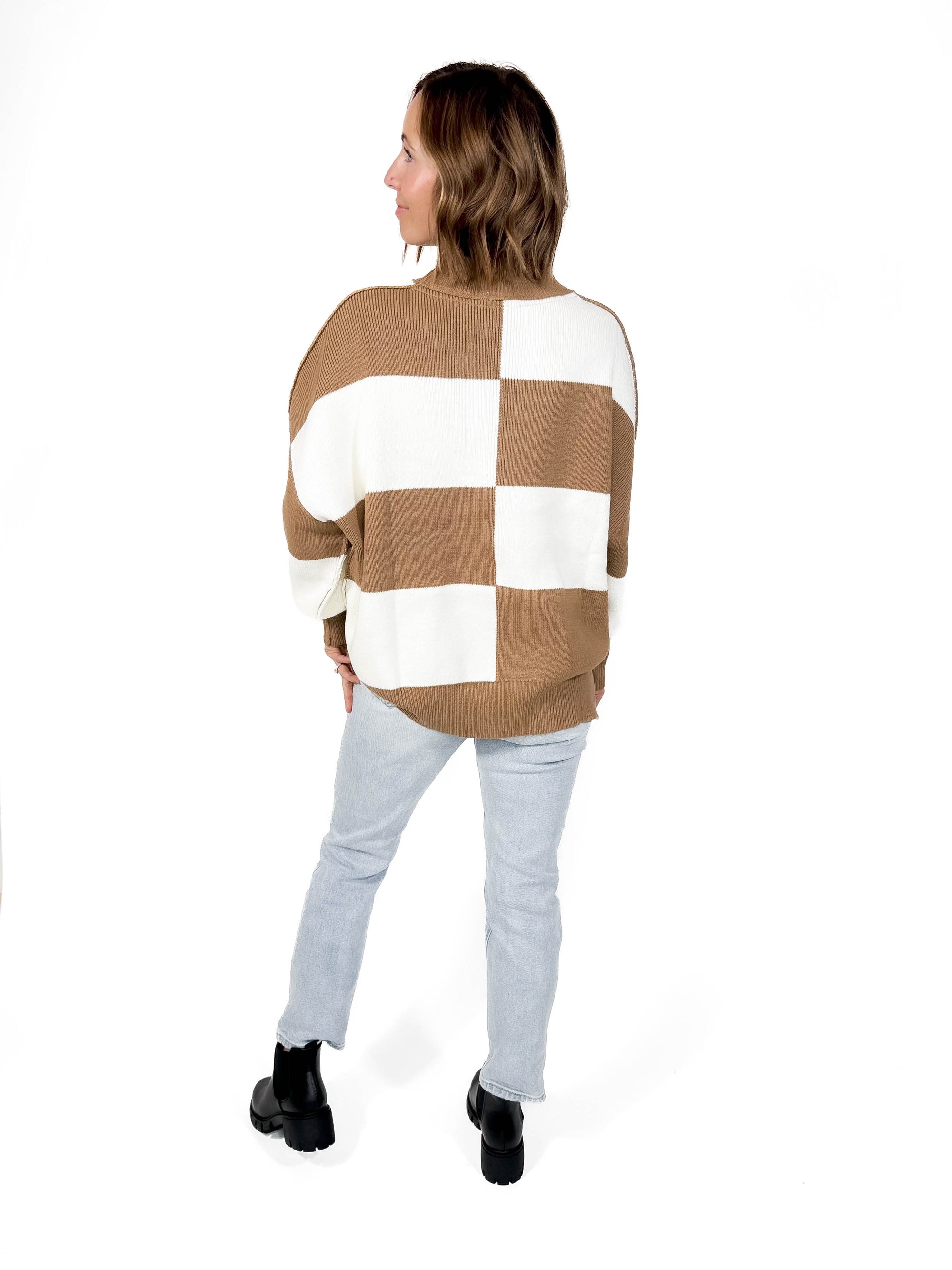 Serena Checker Sweater