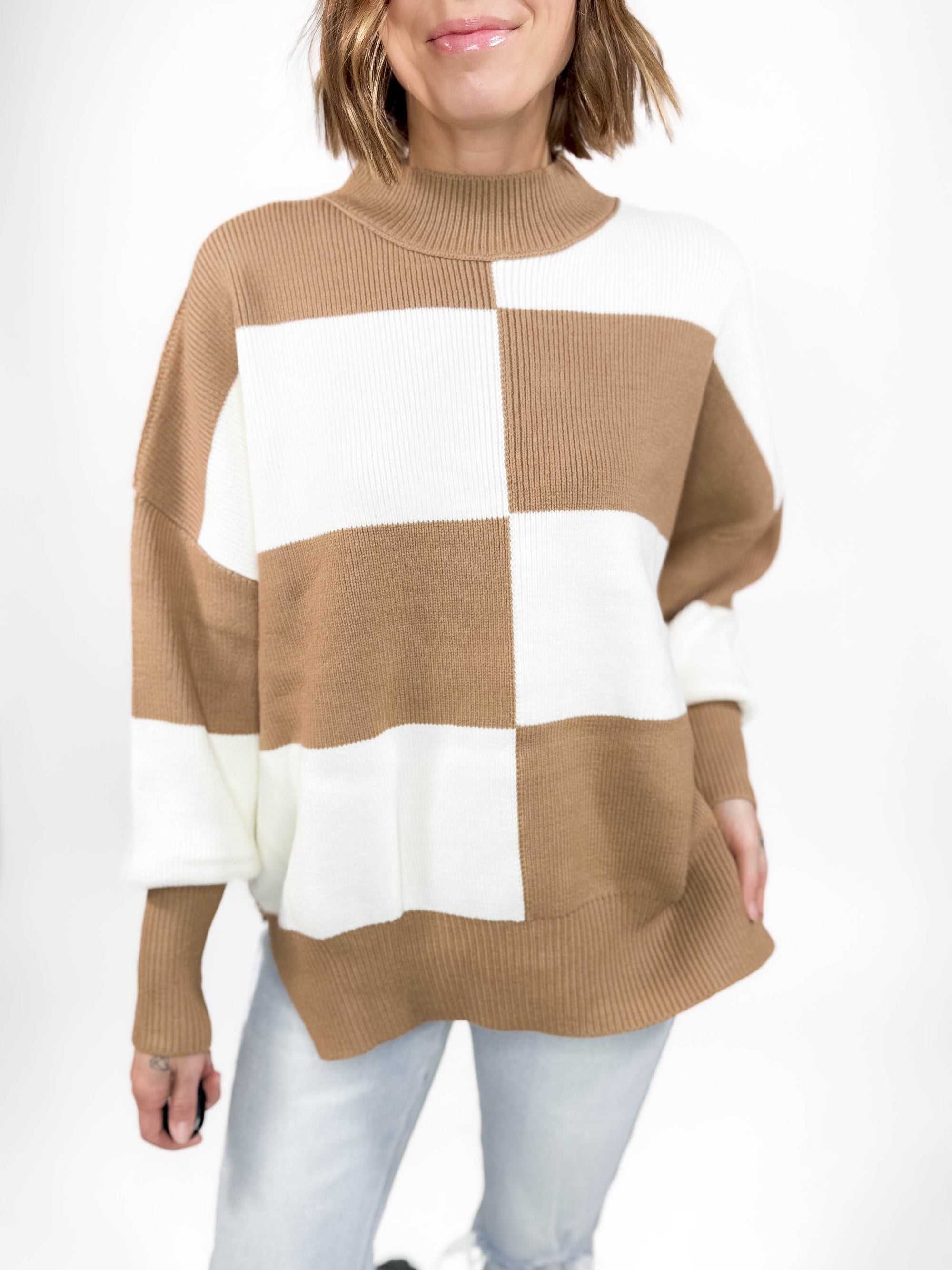 Serena Checker Sweater