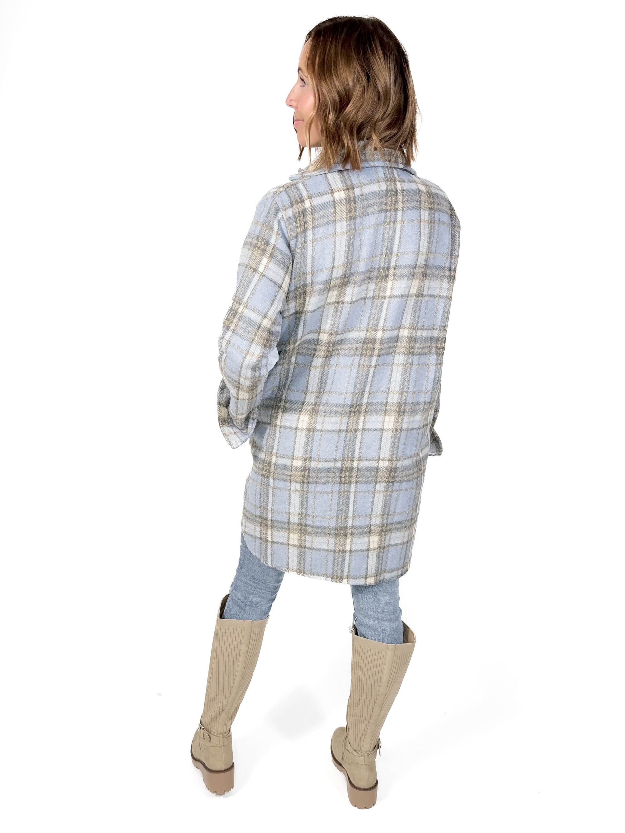 Renfrew Plaid Shacket- BLUE