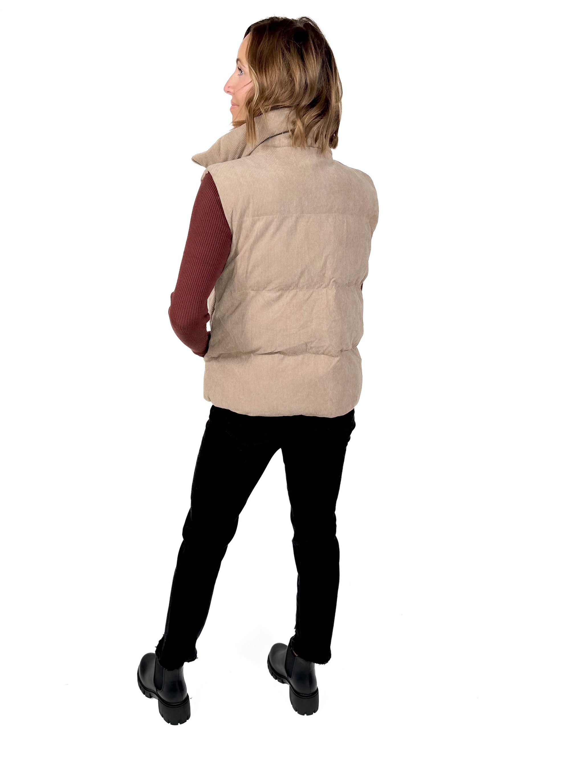 Wander Corded Vest- GREIGE