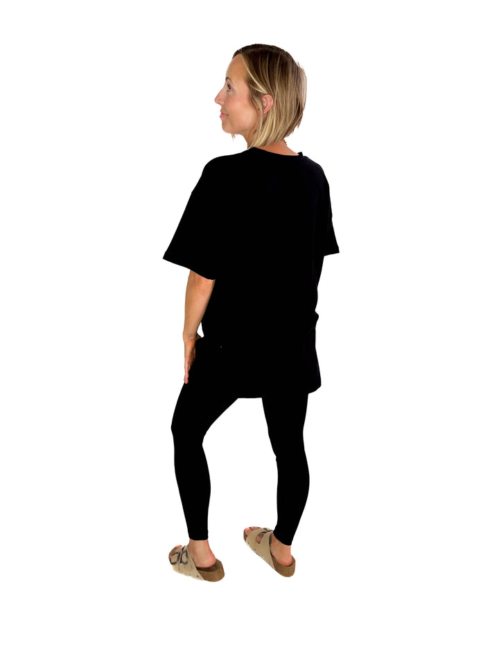 Champlain Cotton Legging Set- BLACK