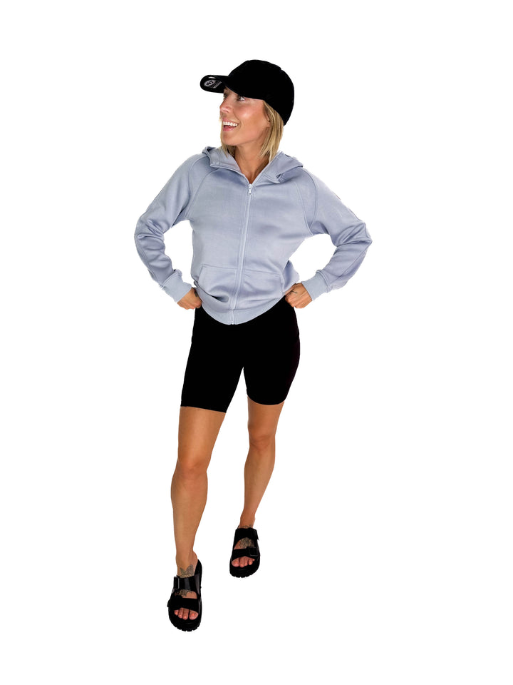Rein Butter Biker Shorts with Side Pockets- BLACK