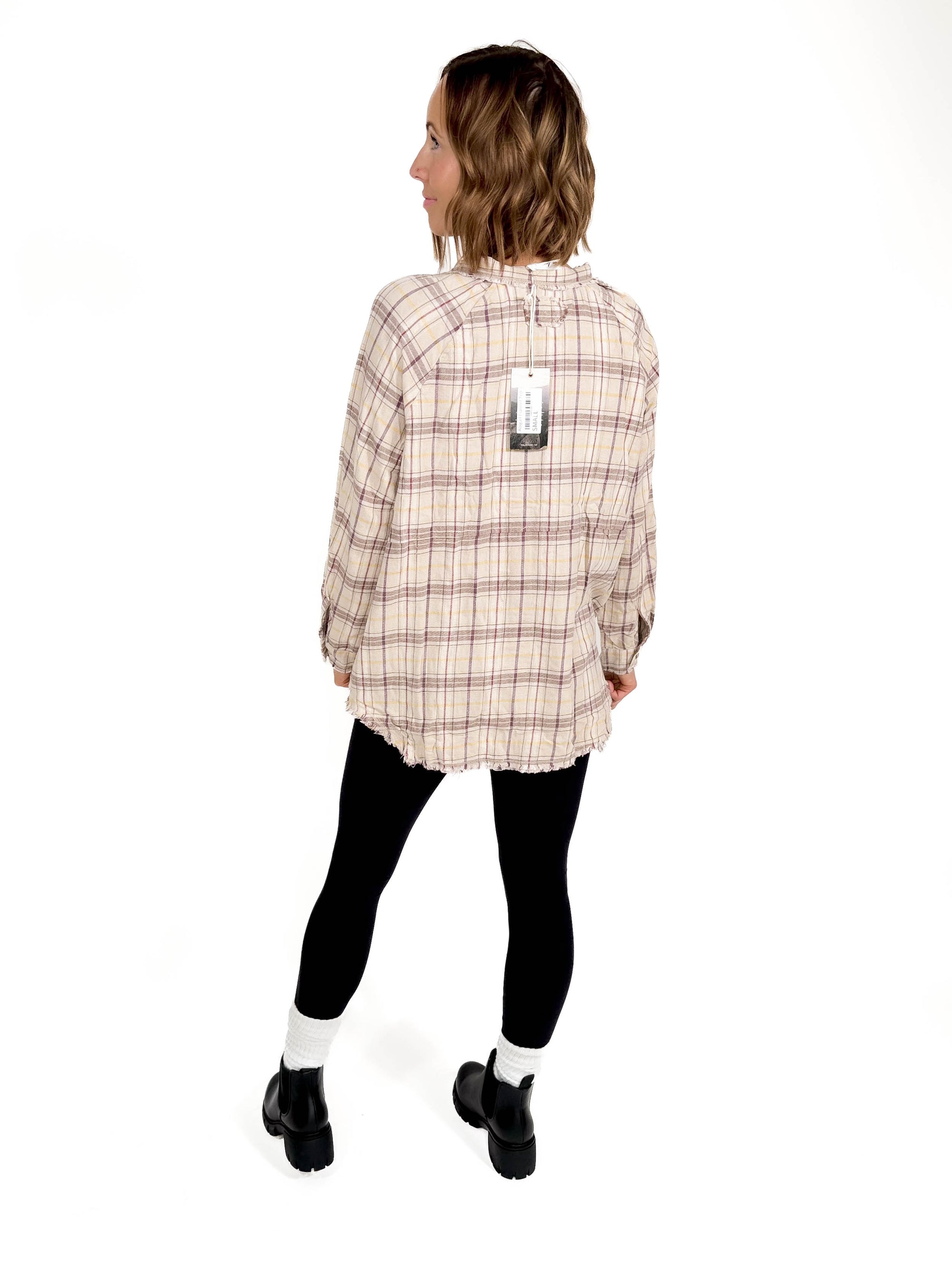 Abigail Flannel Top-FINAL SALE