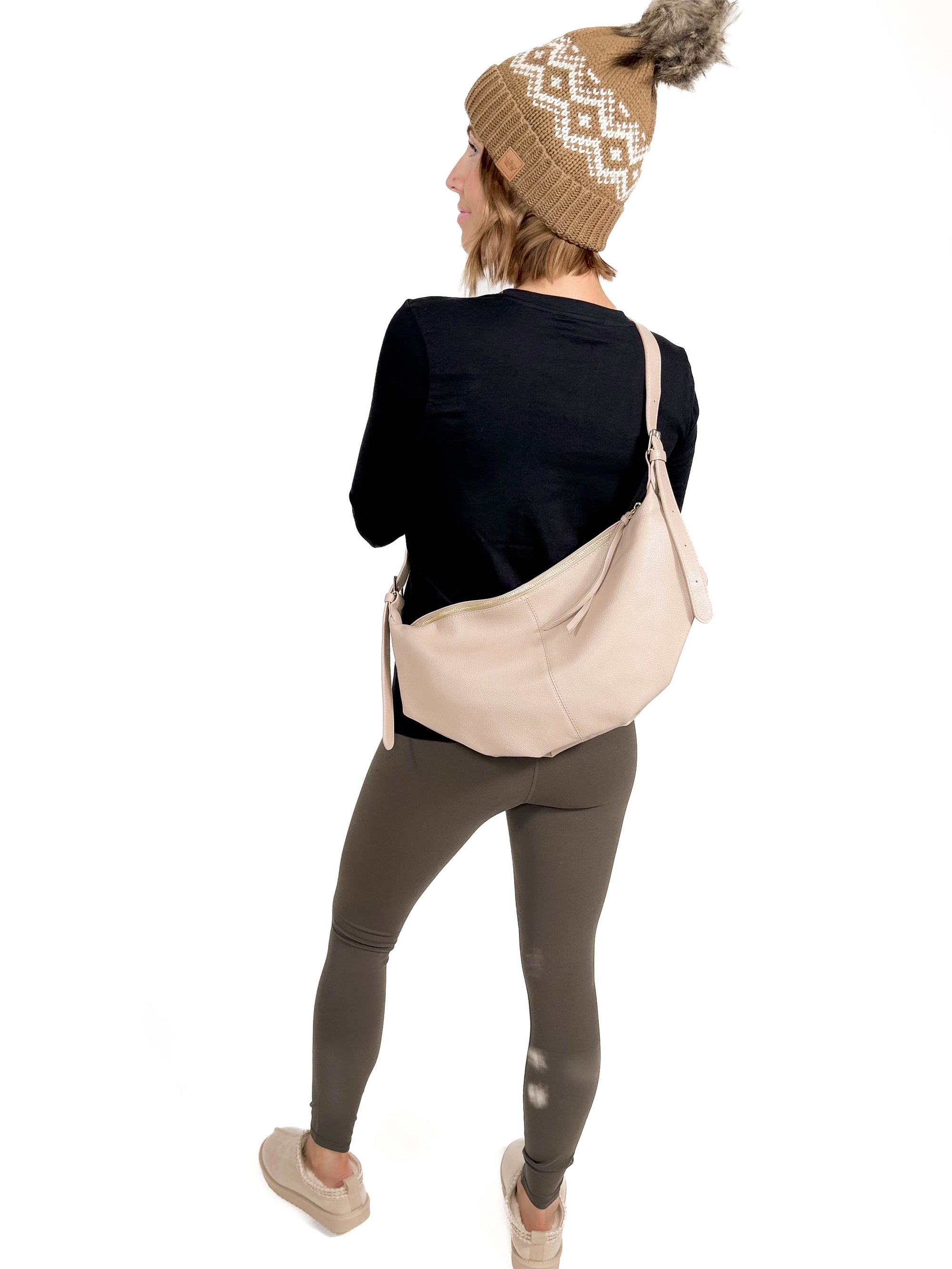 Tally Hobo Bag- TAUPE-FINAL SALE