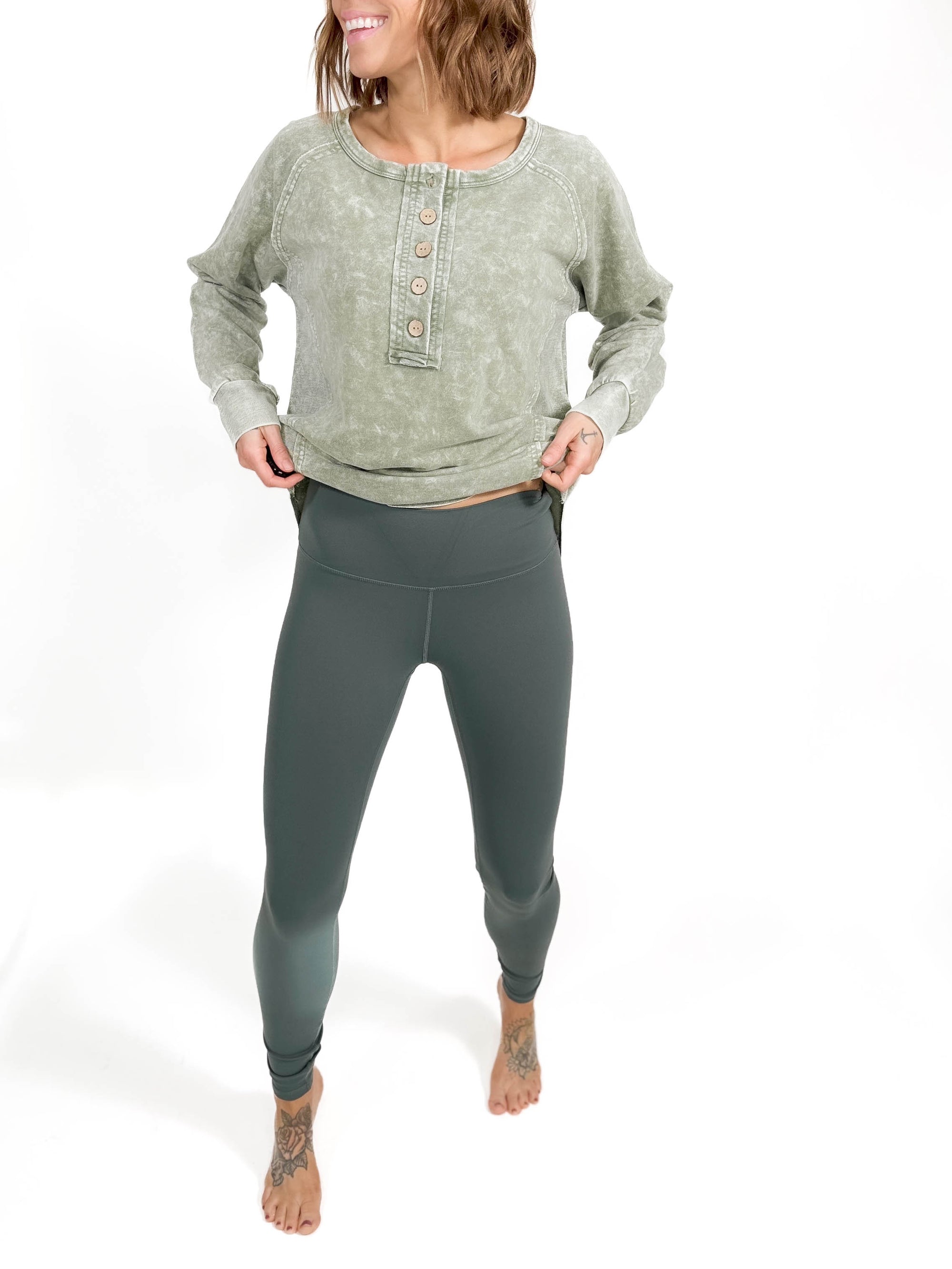 MONO B Minimalist High Waist Legging- URBAN GREY