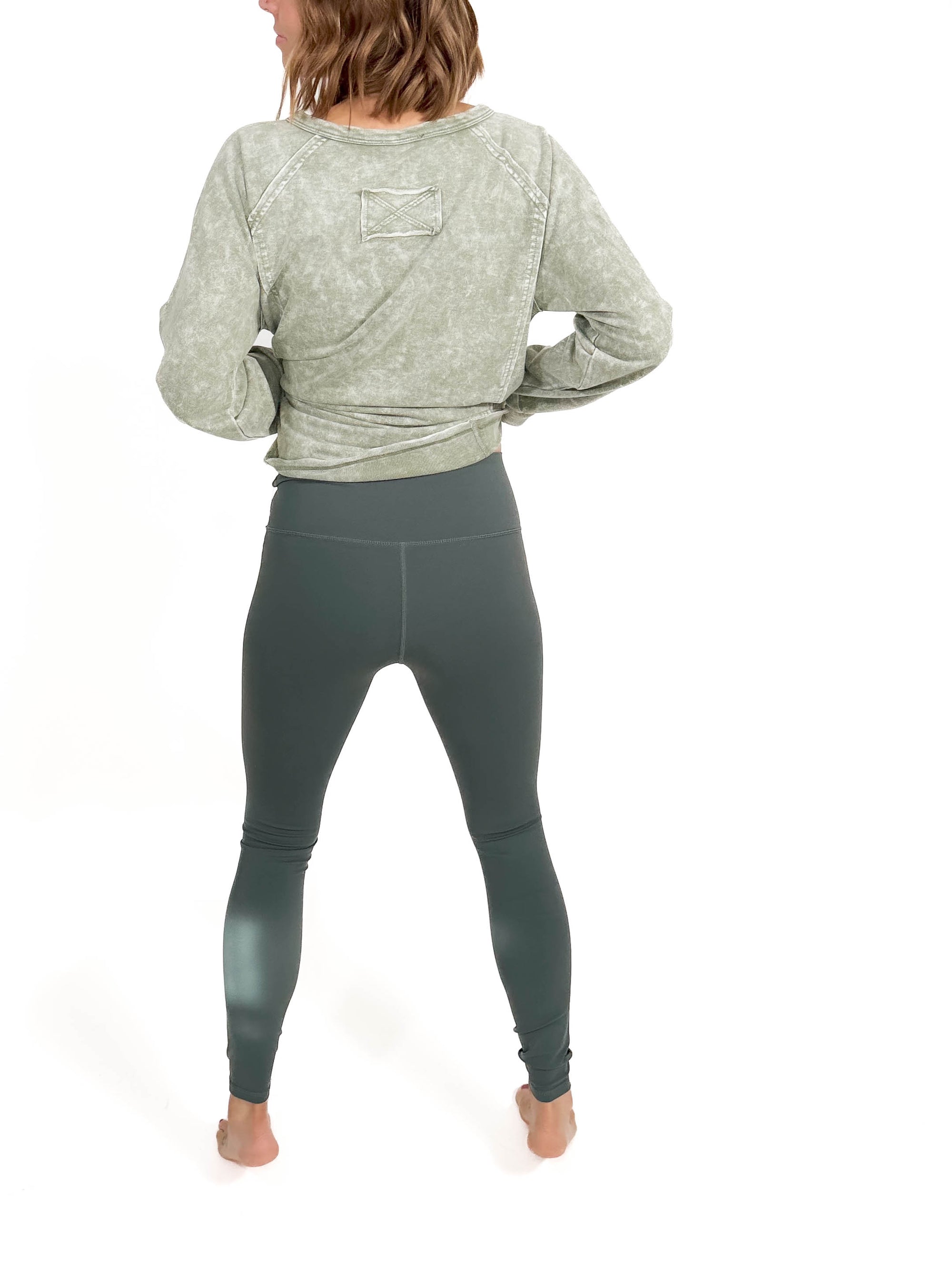 MONO B Minimalist High Waist Legging- URBAN GREY