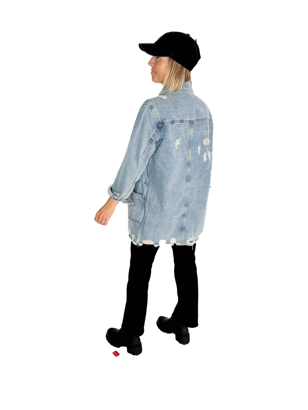 Benton Distressed Denim Jacket