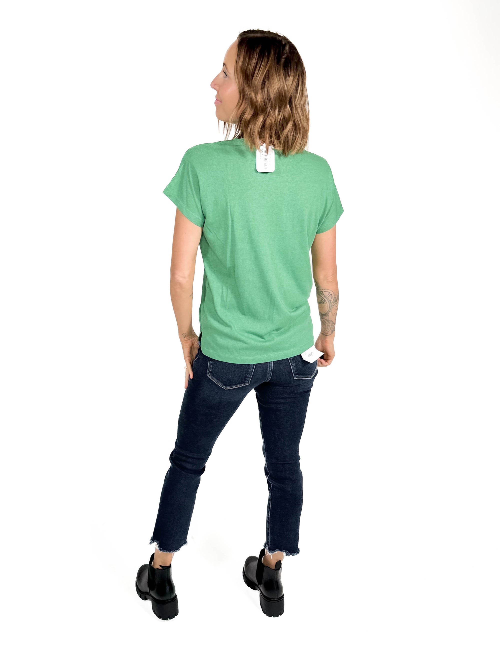 Sloan Boyfriend Tee- GREEN