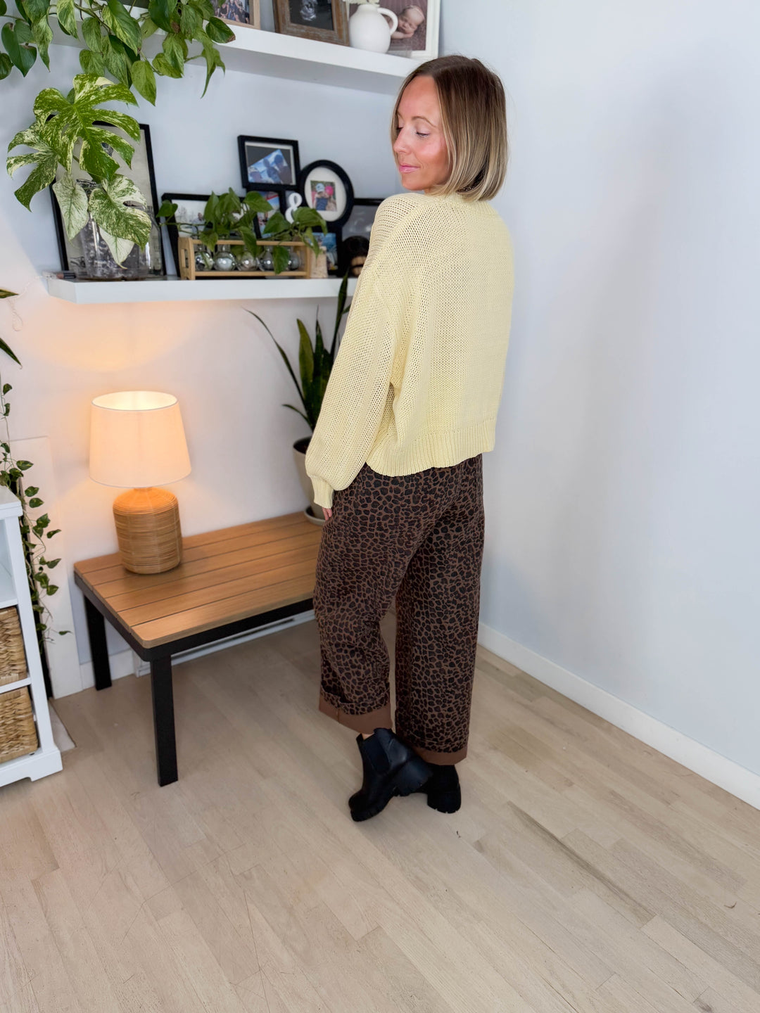 Rosie Balloon Sleeve Sweater- YELLOW