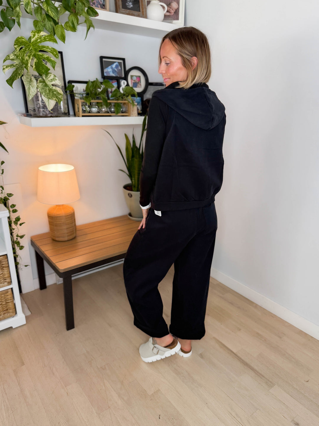 Portman Sweatshirt Vest- BLACK