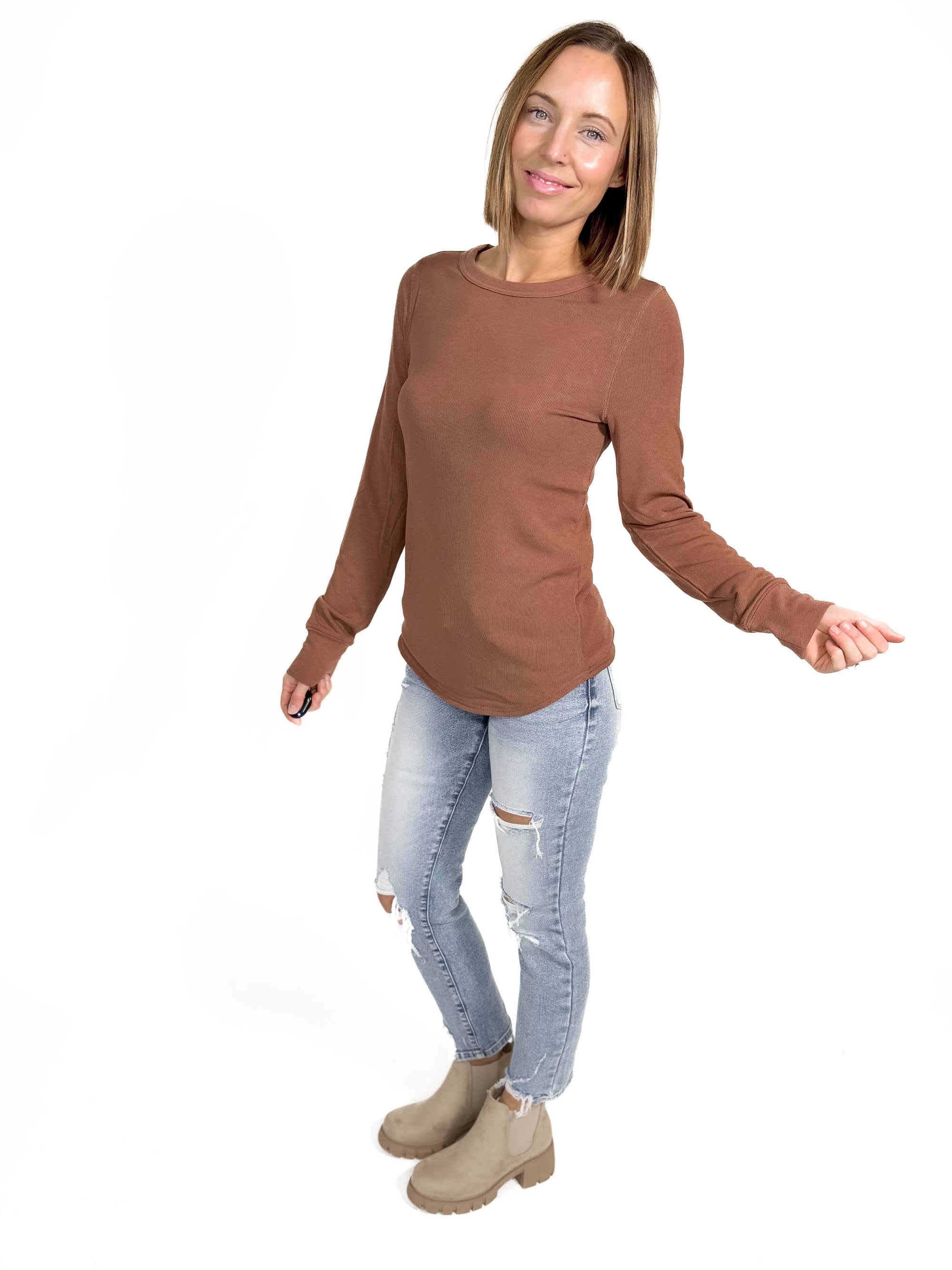 THREAD & SUPPLY Stacy Long Sleeve- CLOVE