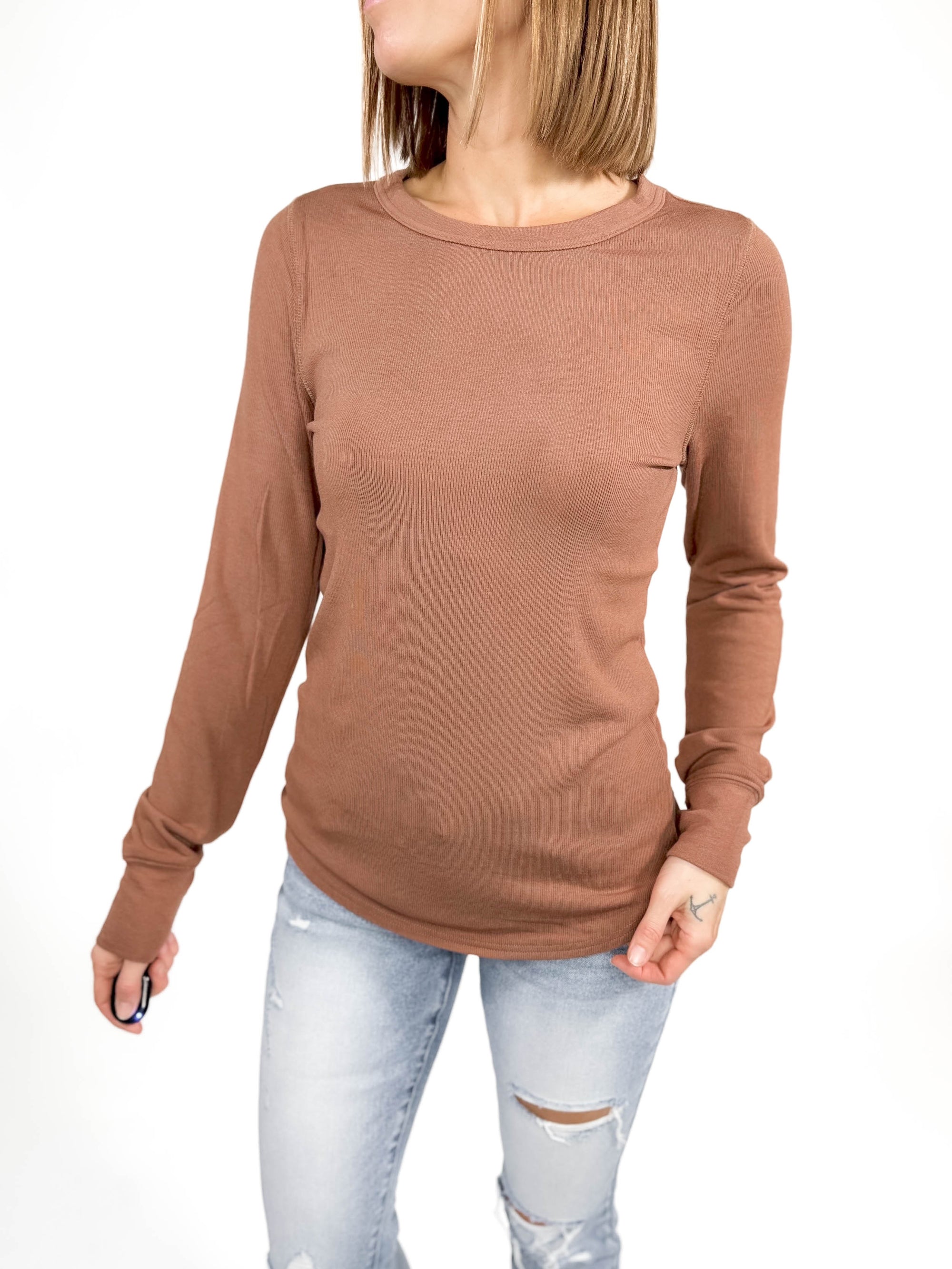 THREAD & SUPPLY Stacy Long Sleeve- CLOVE