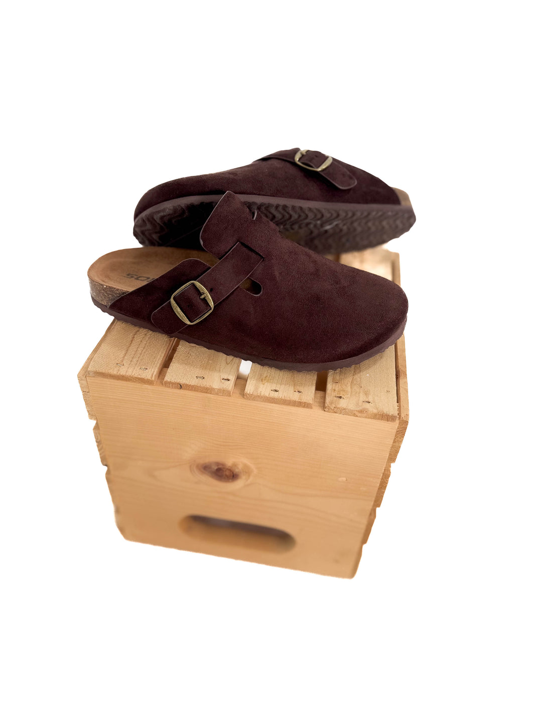 Regis Slip On Clog- BROWN