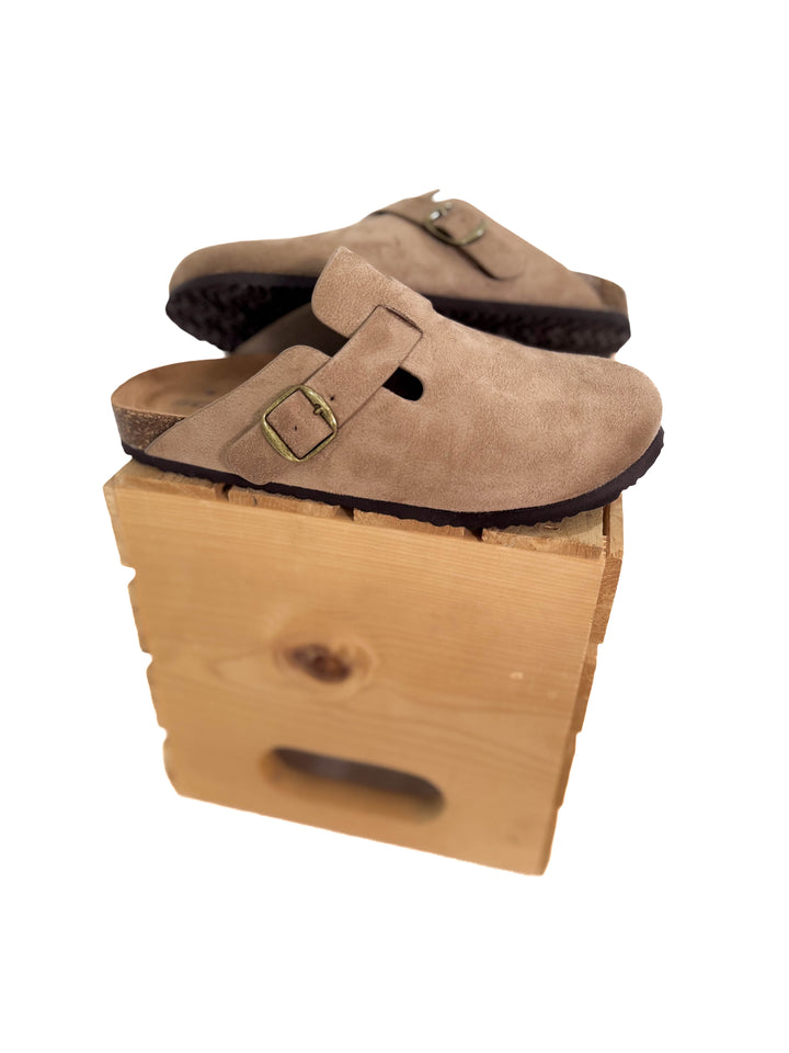 Regis Slip On Clog- LIGHT TAUPE