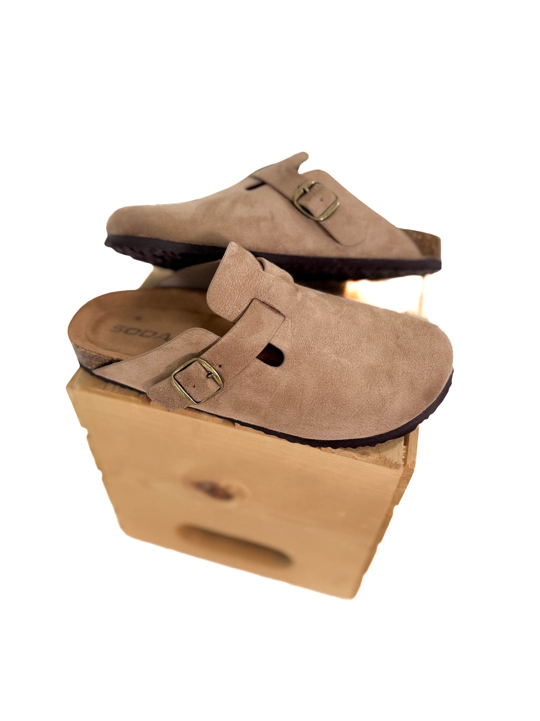 Regis Slip On Clog- LIGHT TAUPE