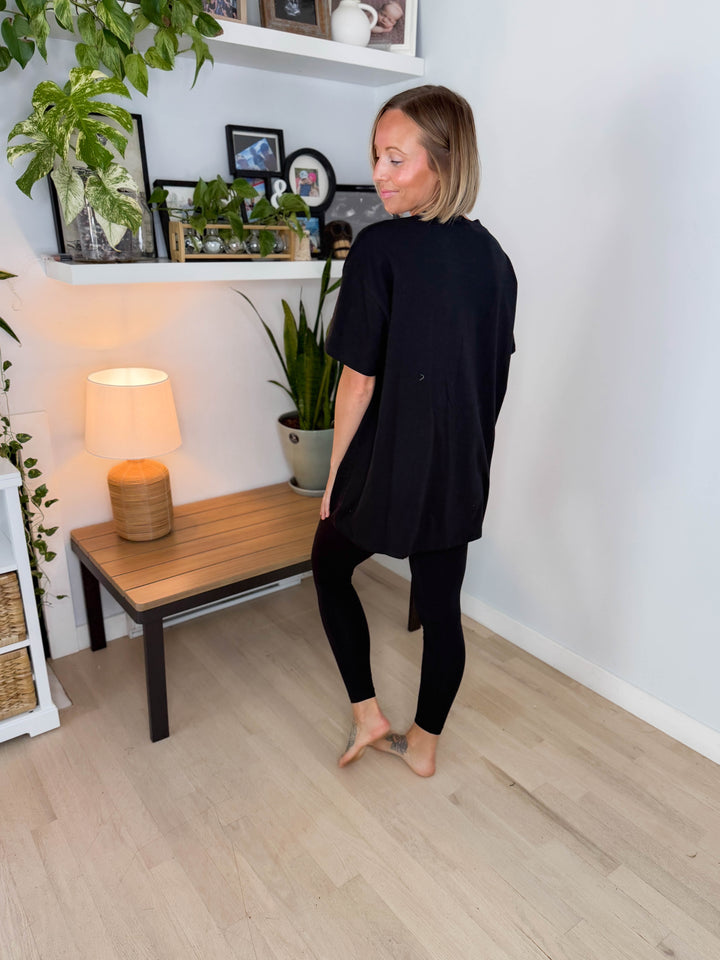 Champlain Cotton Legging Set- BLACK