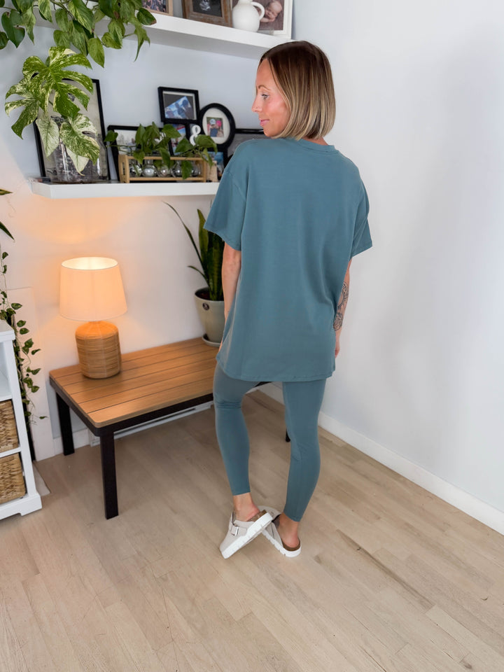 Champlain Cotton Legging Set- ASH JADE