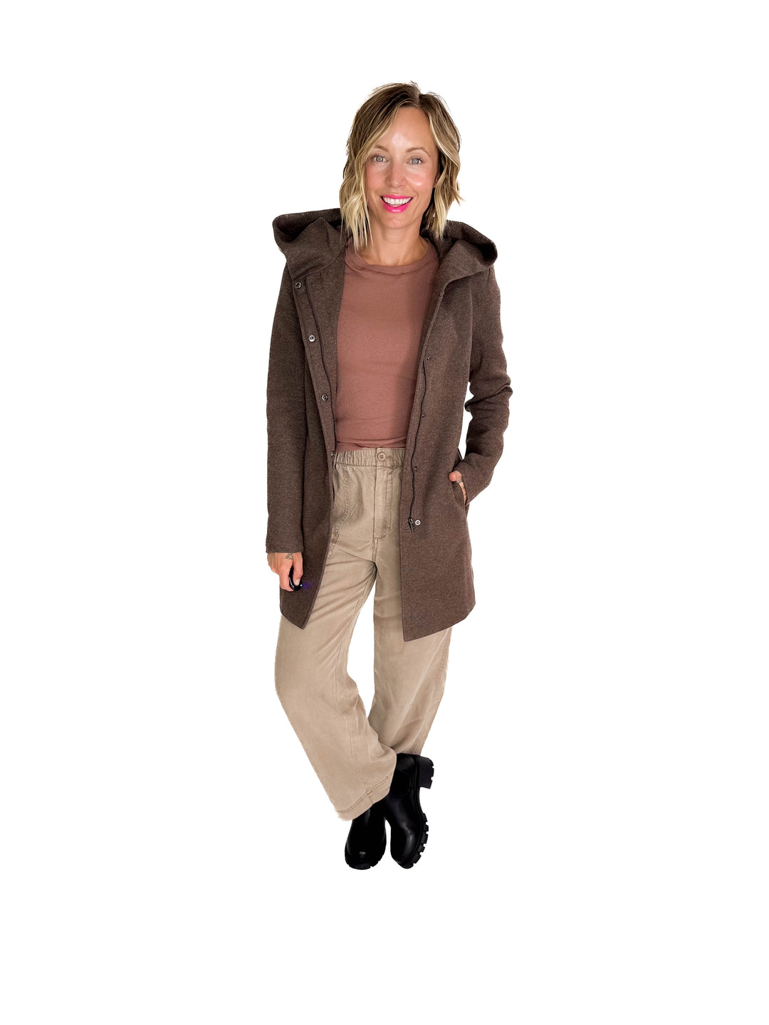 ONLY Alison Coat- HOT FUDGE
