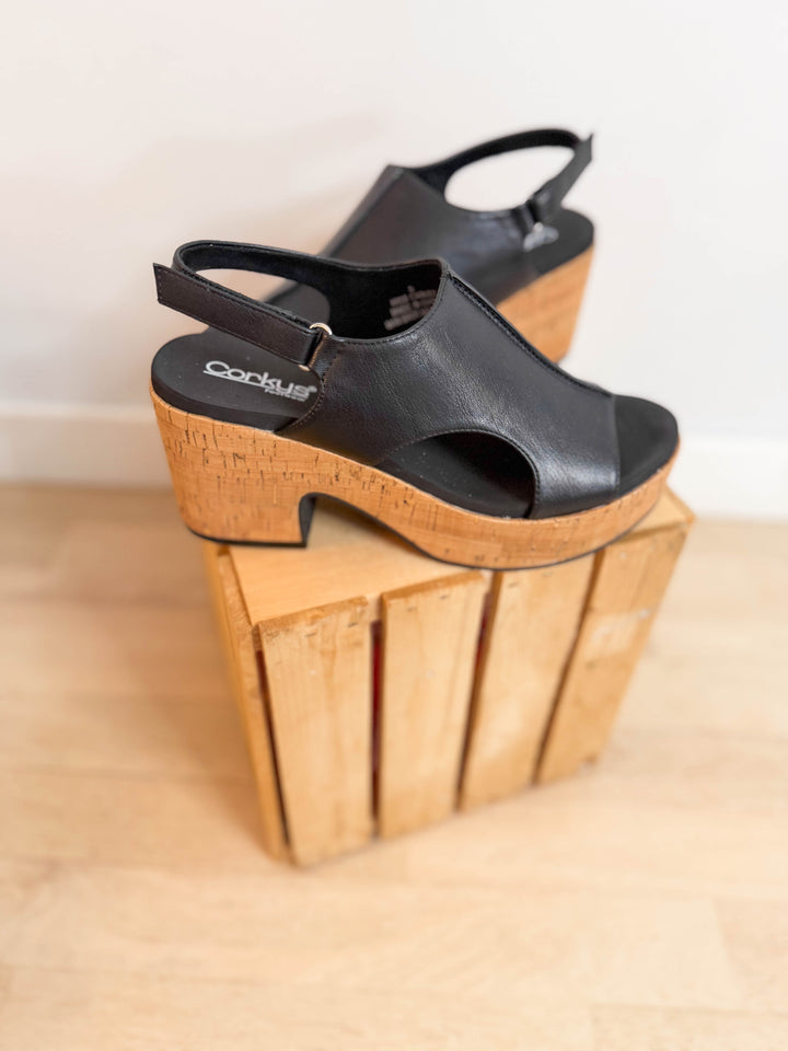 Miss Carley Heel Sandal- BLACK