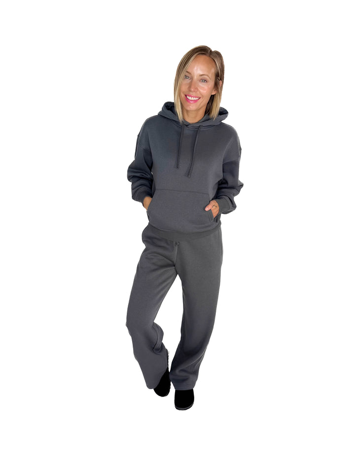 ONLY Best Life Straight Leg Sweat Pant- SLATE BLUE