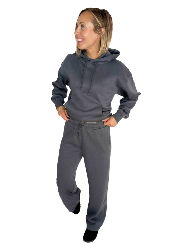ONLY Best Life Straight Leg Sweat Pant- SLATE BLUE