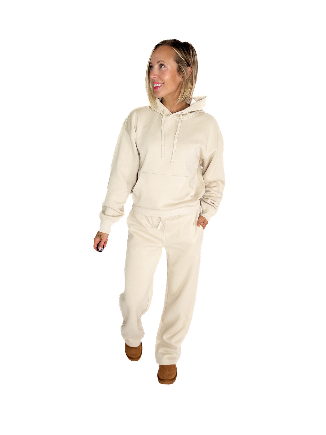 ONLY Best Life Hoodie- OATMEAL STONE