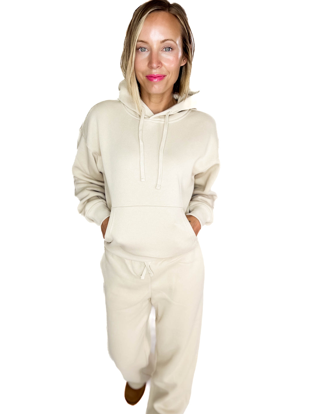 ONLY Best Life Hoodie- OATMEAL STONE