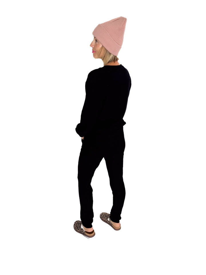 MICHELLE MAE Corrine Joggers- BLACK