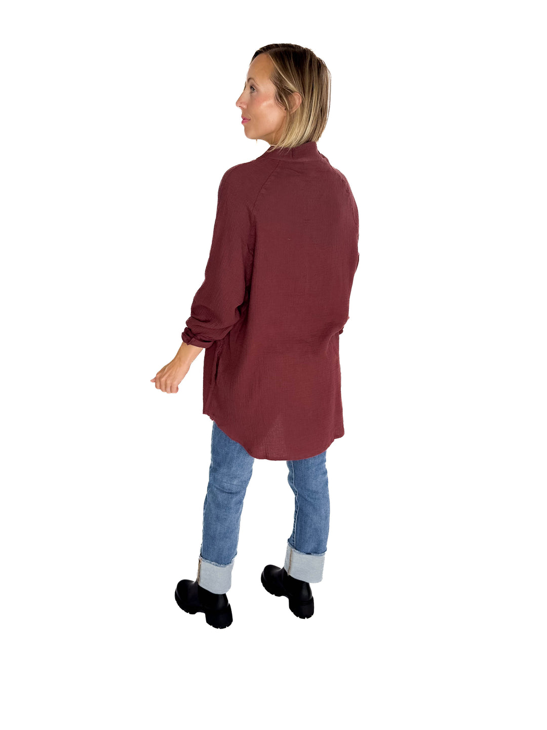 Harvest Haze Cotton Tunic- MULBERRY