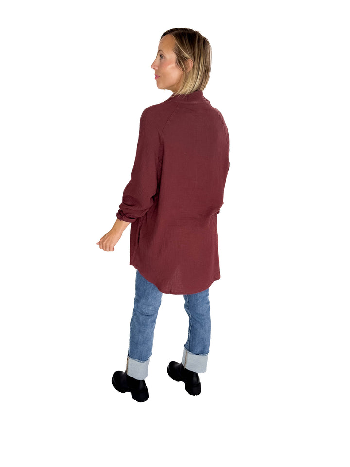 Harvest Haze Cotton Tunic- MULBERRY