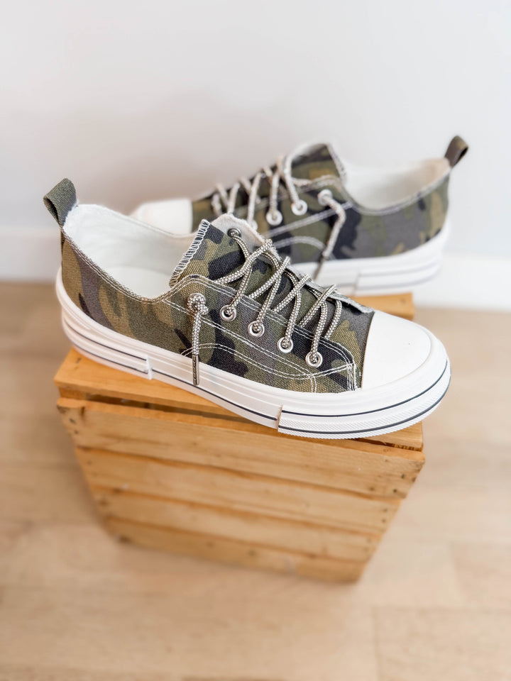 Amanda SilverLace Sneaker- CAMO
