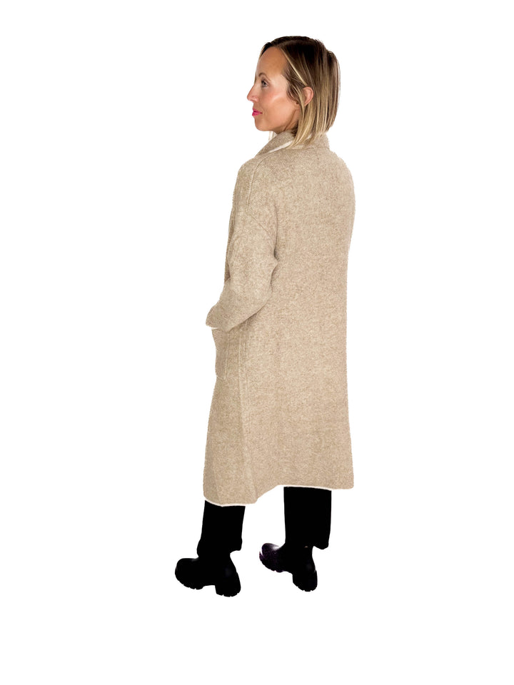 Jasper Knit Coatigan- LT MOCHA