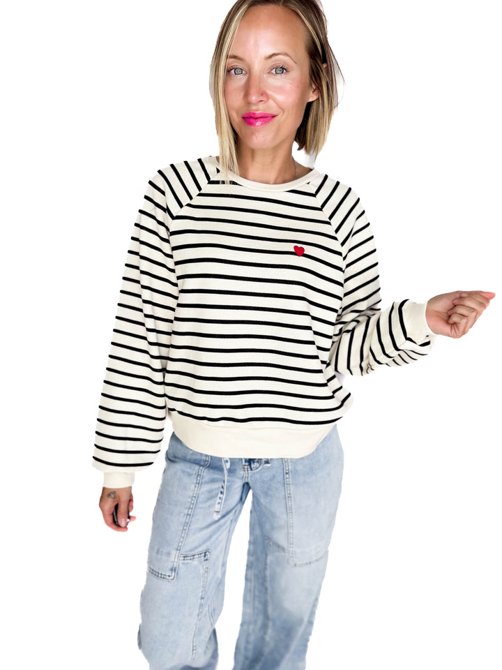 ONLY Greta Heart Sweatshirt