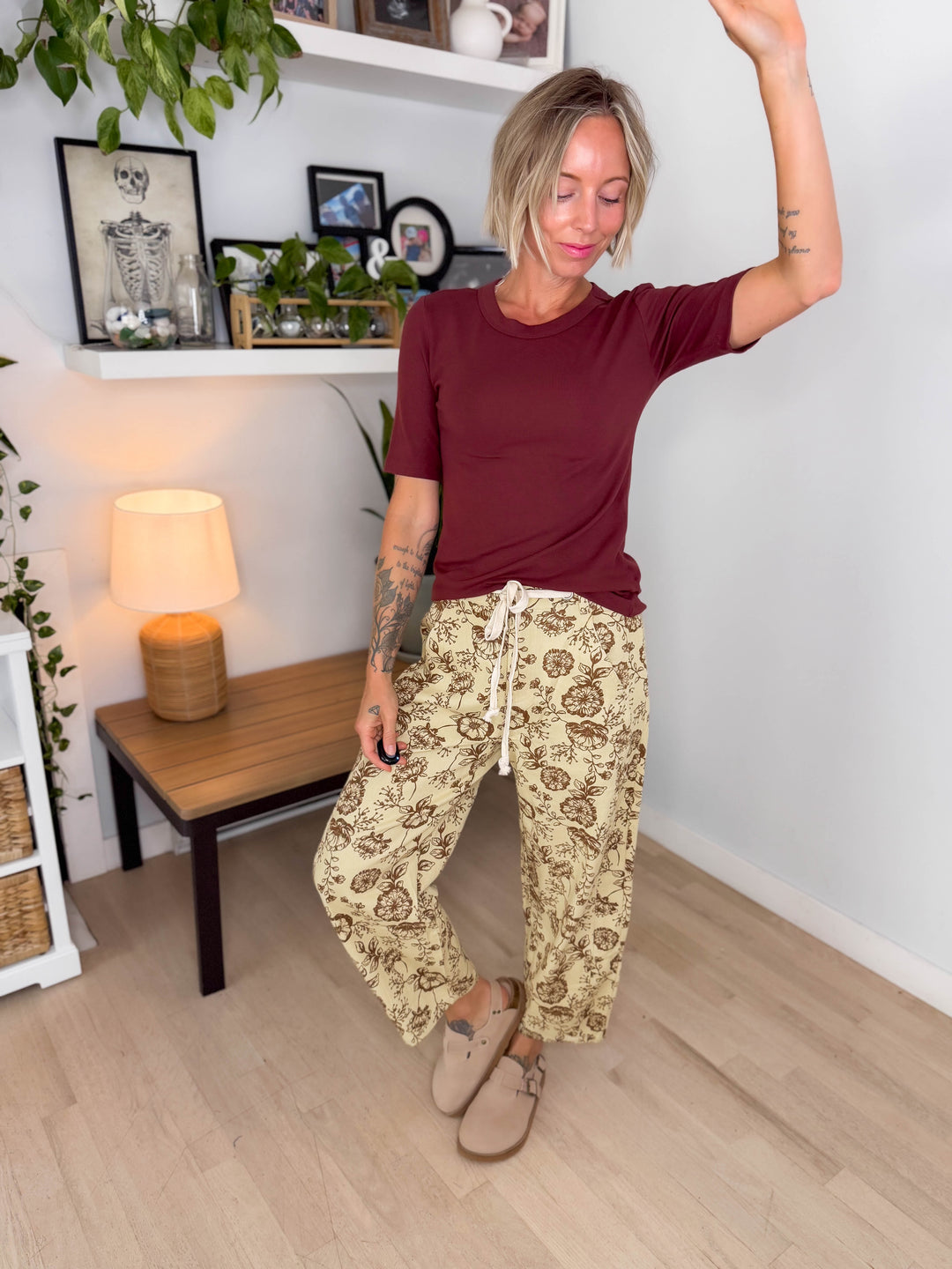 Solara Soft Knit 1/2 Sleeve Top- WINE