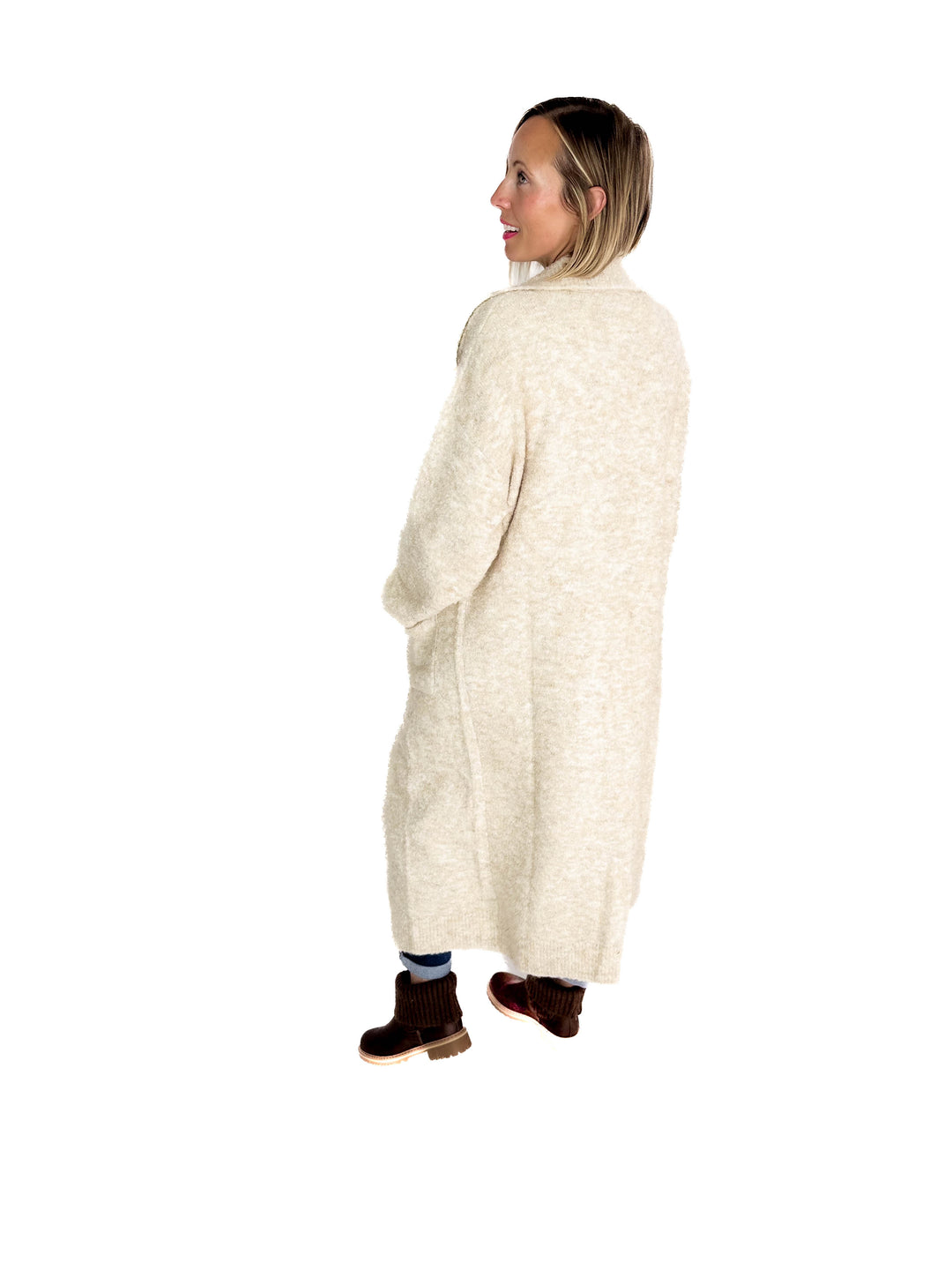 Sweater Weather Coatigan- OATMEAL