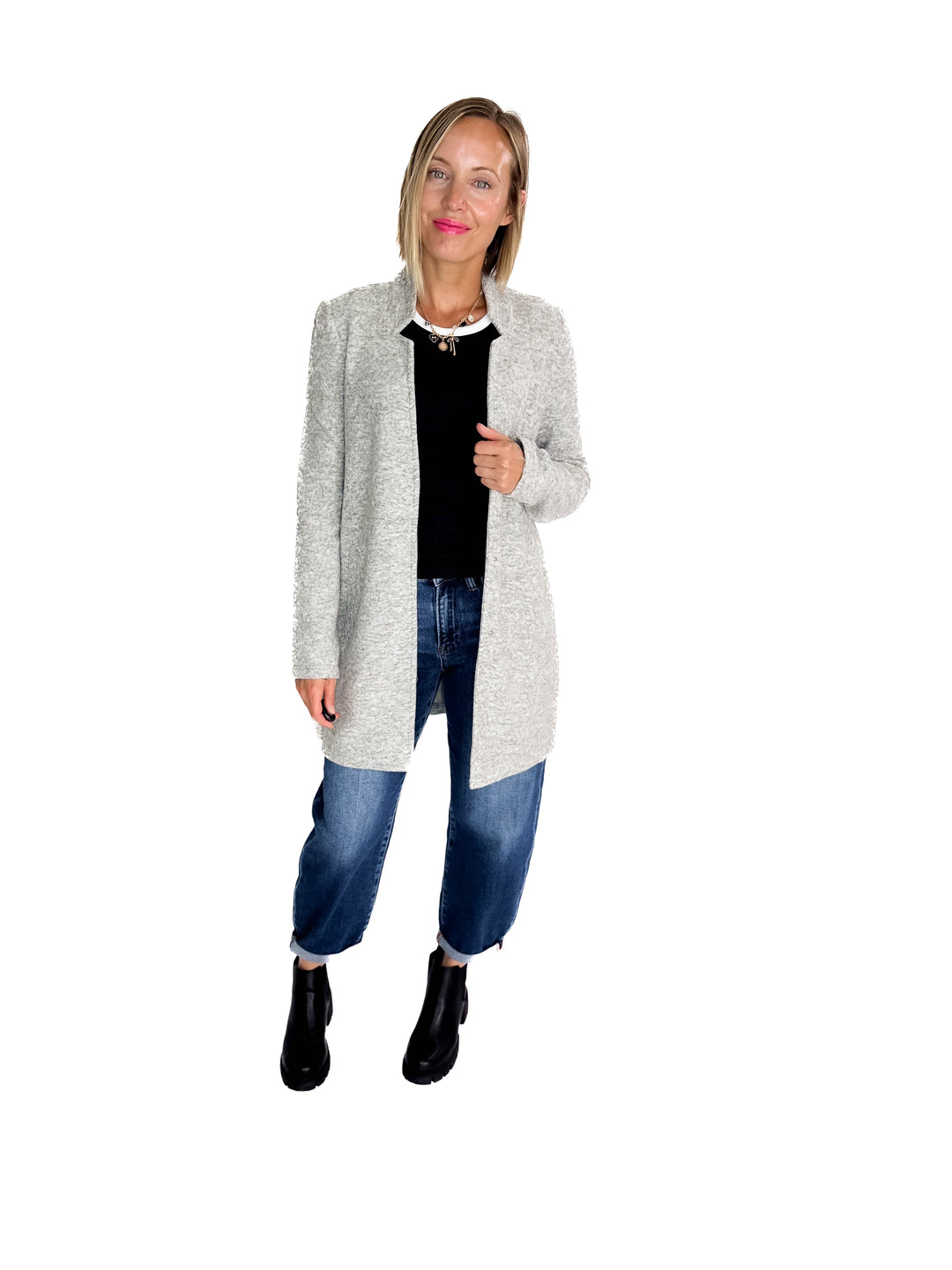 VERO MODA Katherine Jacket- LT GREY MELANGE