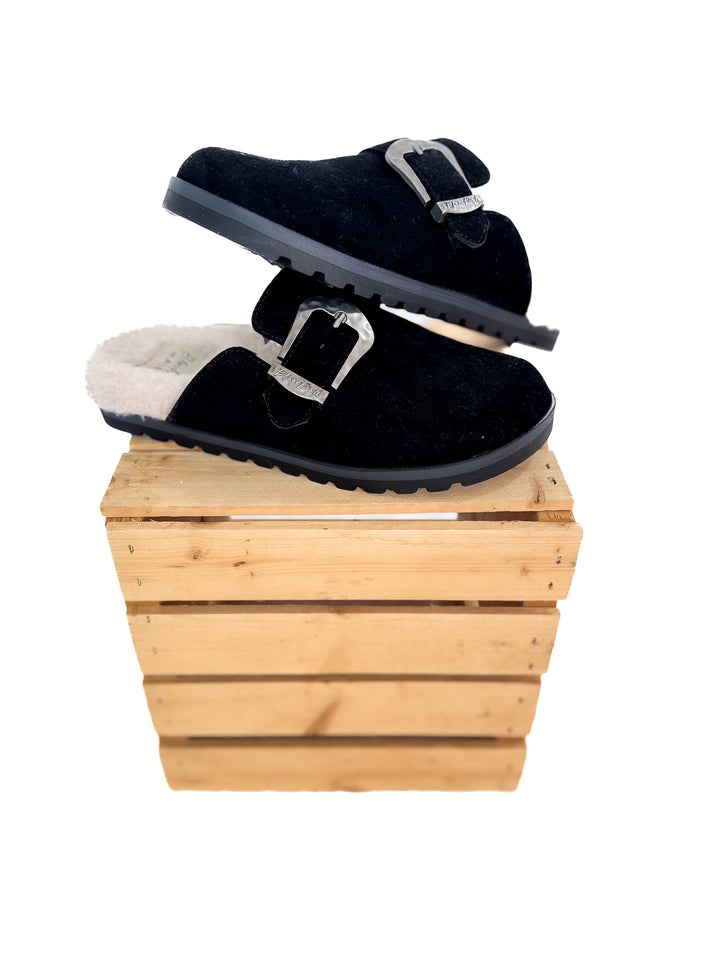 BLOWFISH Sienna Sherpa Lined Clog- BLACK