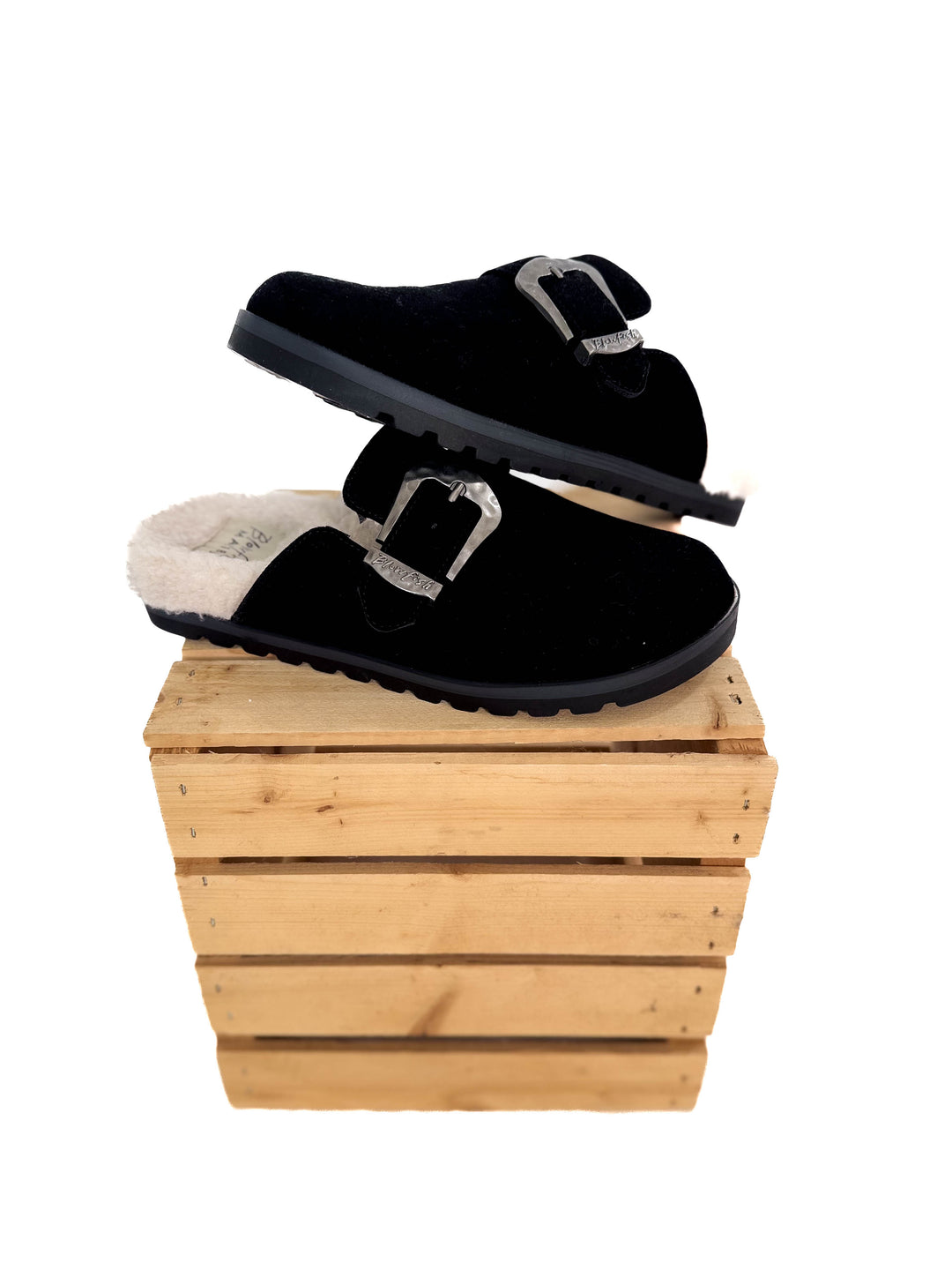 BLOWFISH Sienna Sherpa Lined Clog- BLACK