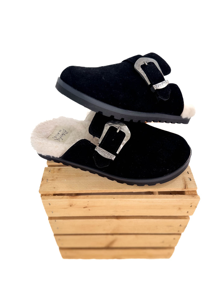 BLOWFISH Sienna Sherpa Lined Clog- BLACK