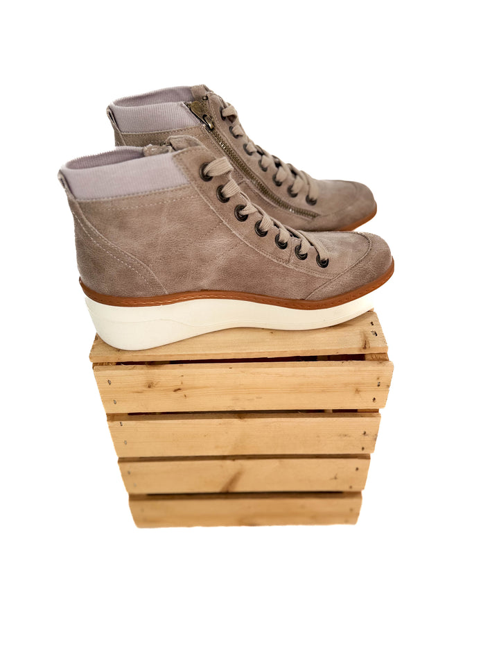 BLOWFISH Camden Side Zip Sneaker- TAUPE
