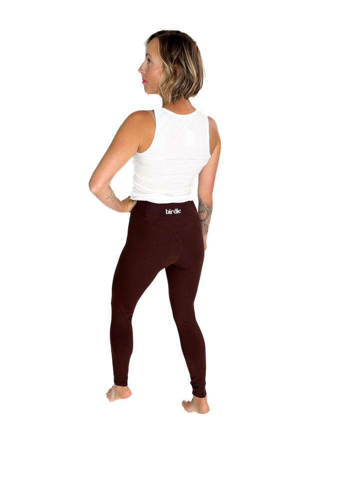 Brindle High Waist Legging- CHESTNUT