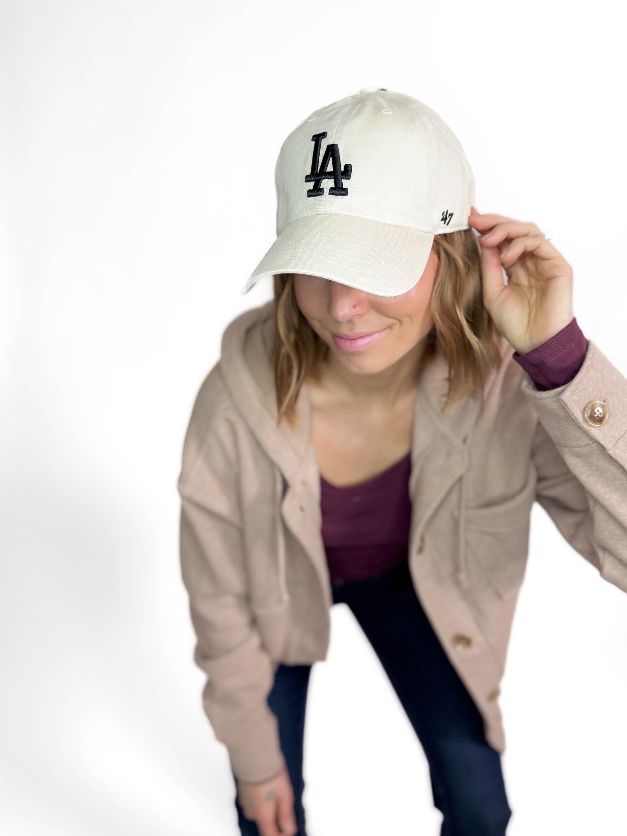 47 Brand LA Cap- NATURAL/BLACK