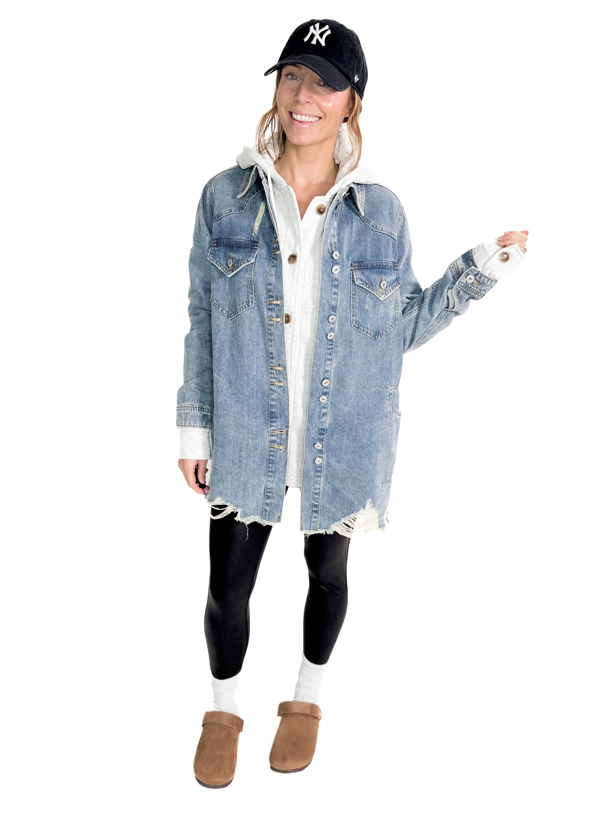 Benton Distressed Denim Jacket