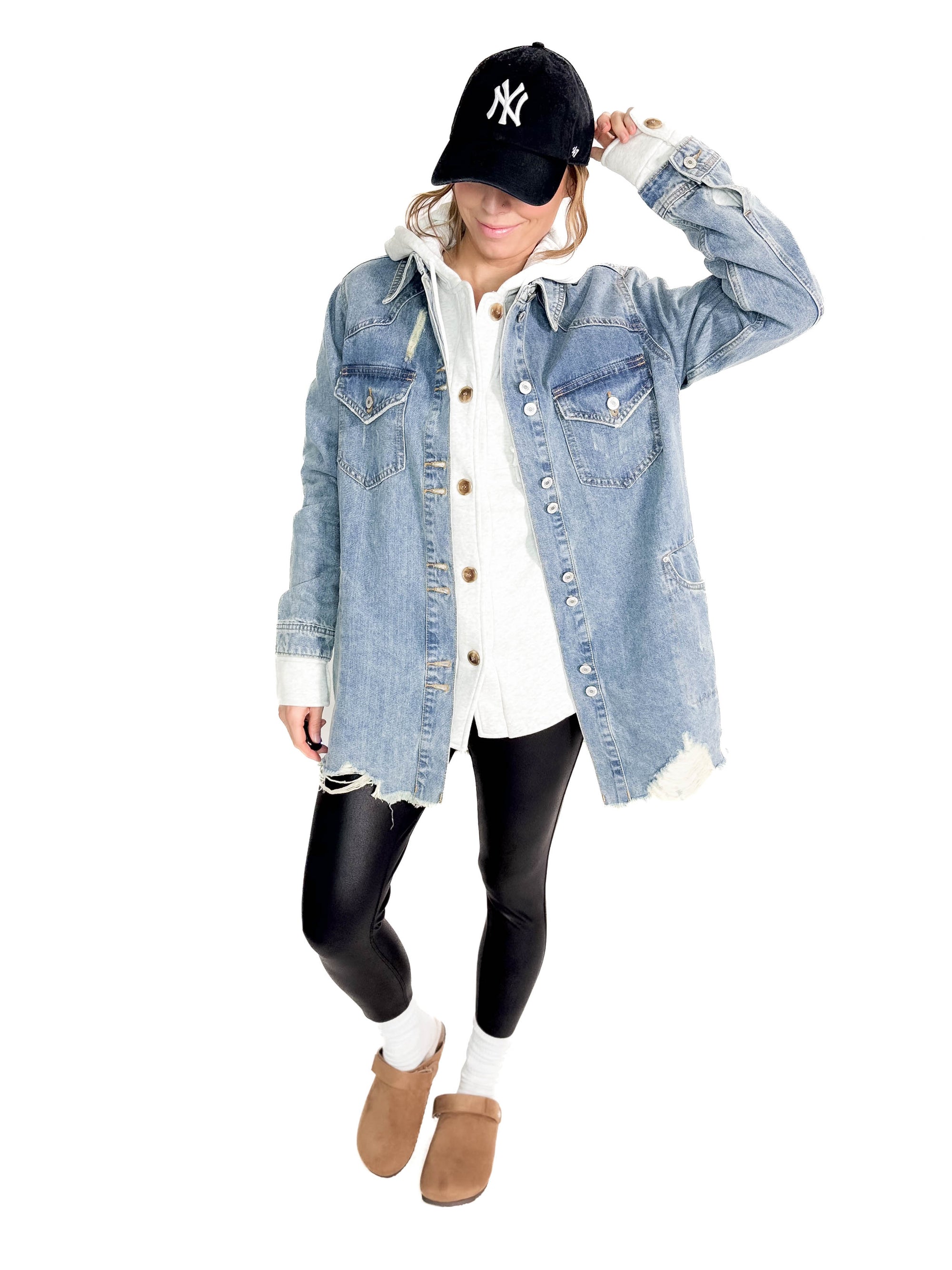 Benton Distressed Denim Jacket