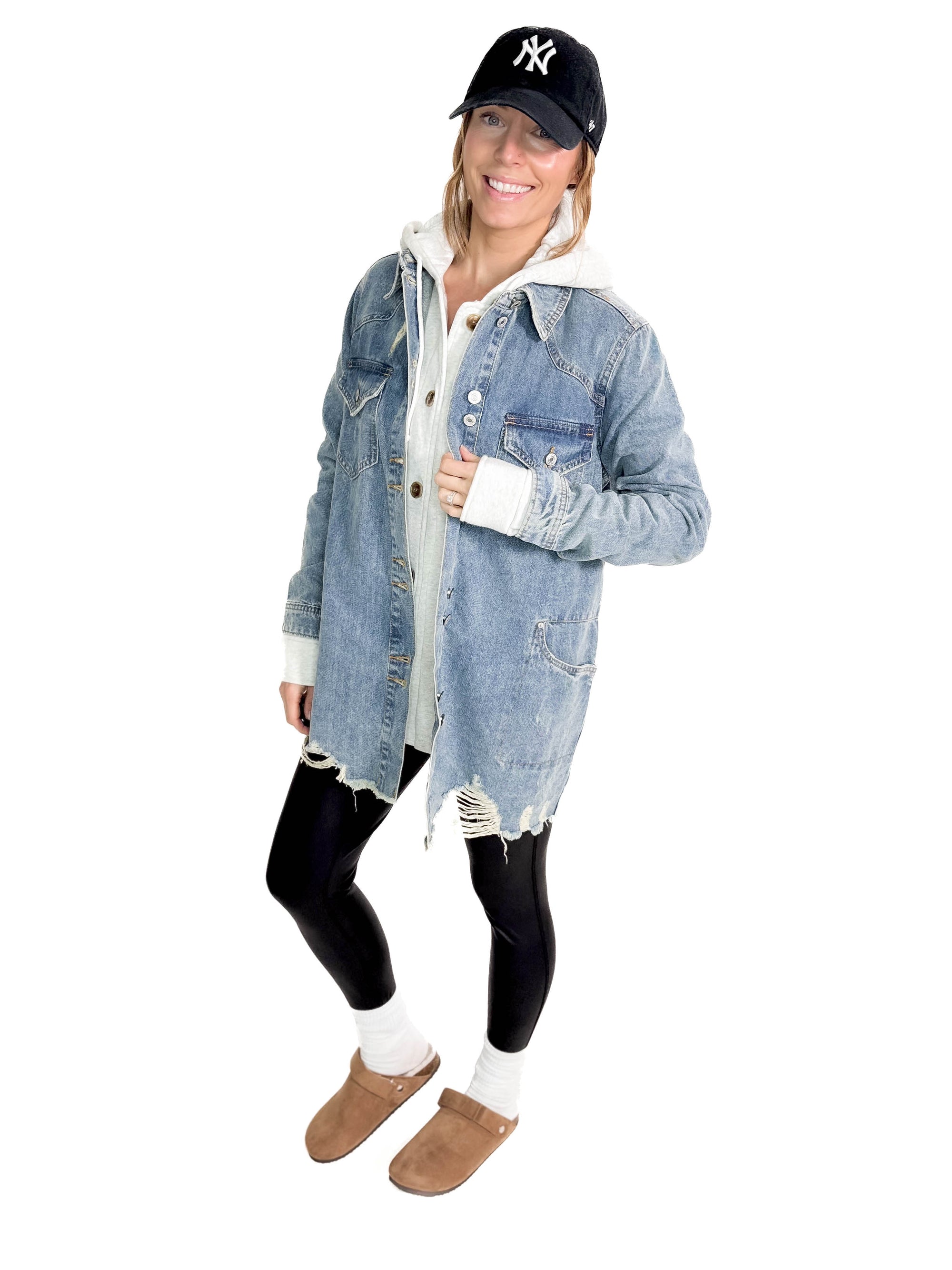 Benton Distressed Denim Jacket